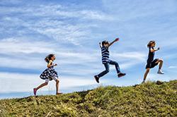kids playing outside