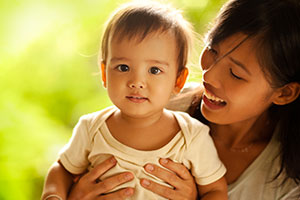 Mom and baby