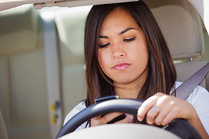 Distracted teen driver